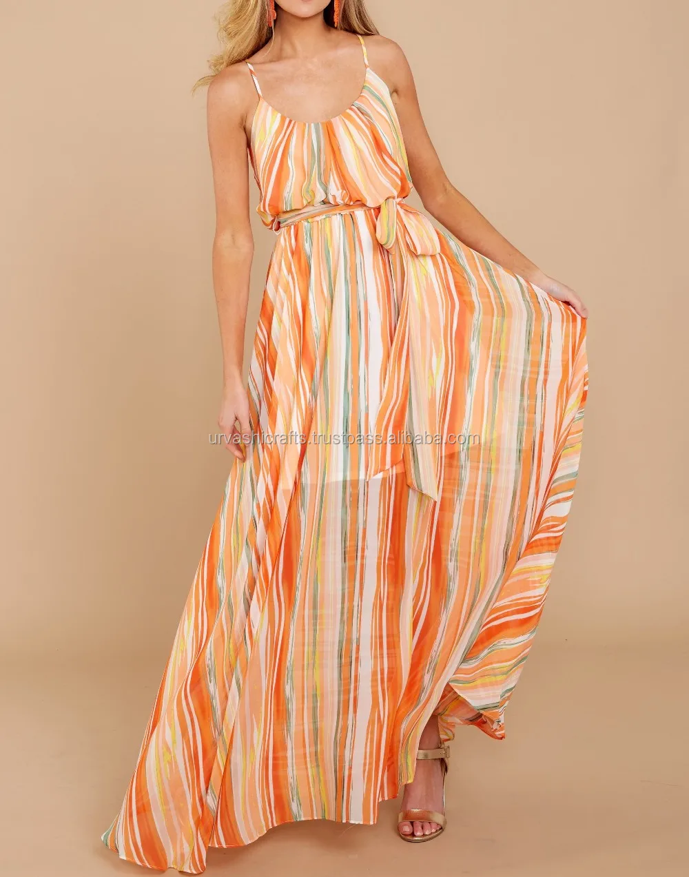 long sleeveless maxi dress