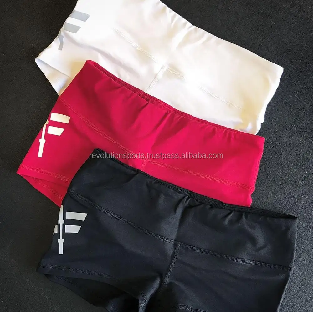 Red and white booty shorts Clearance