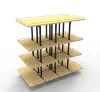 Department Store Cabinet Showcase Miniso Style Wooden Ladder Display Rack Stand Design
