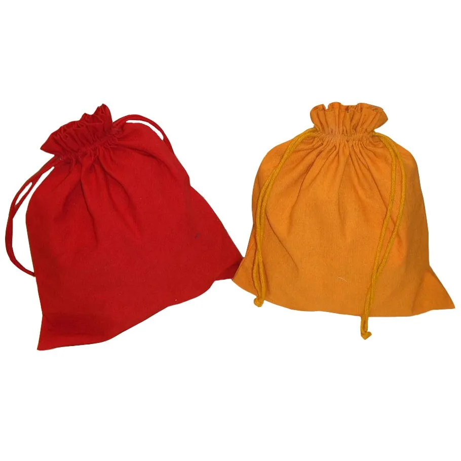 Satin Lined Poly Silk Pull String Gold Black Colour Combination Custom