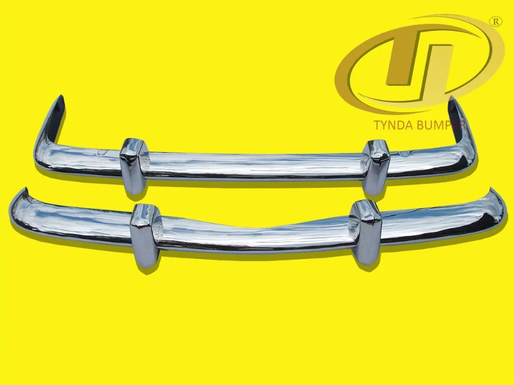 Vw Karmann Ghia Euro 8/55 7/71 Stainless Steel Bumpers Front And Rear