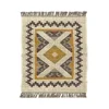 Hand made wool jute design woven rugs mat