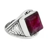 Fantabulous ruby silver ring gemstone bridal jewelry 925 sterling silver jewellery jaipur manufacturer
