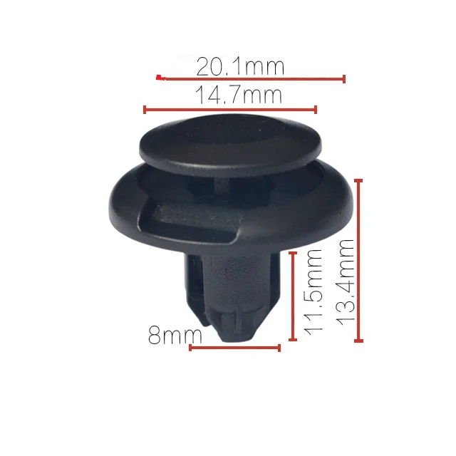 Oem 100pcs Per Pack Front Plastic Fastener Bumper Fender Clips 90467