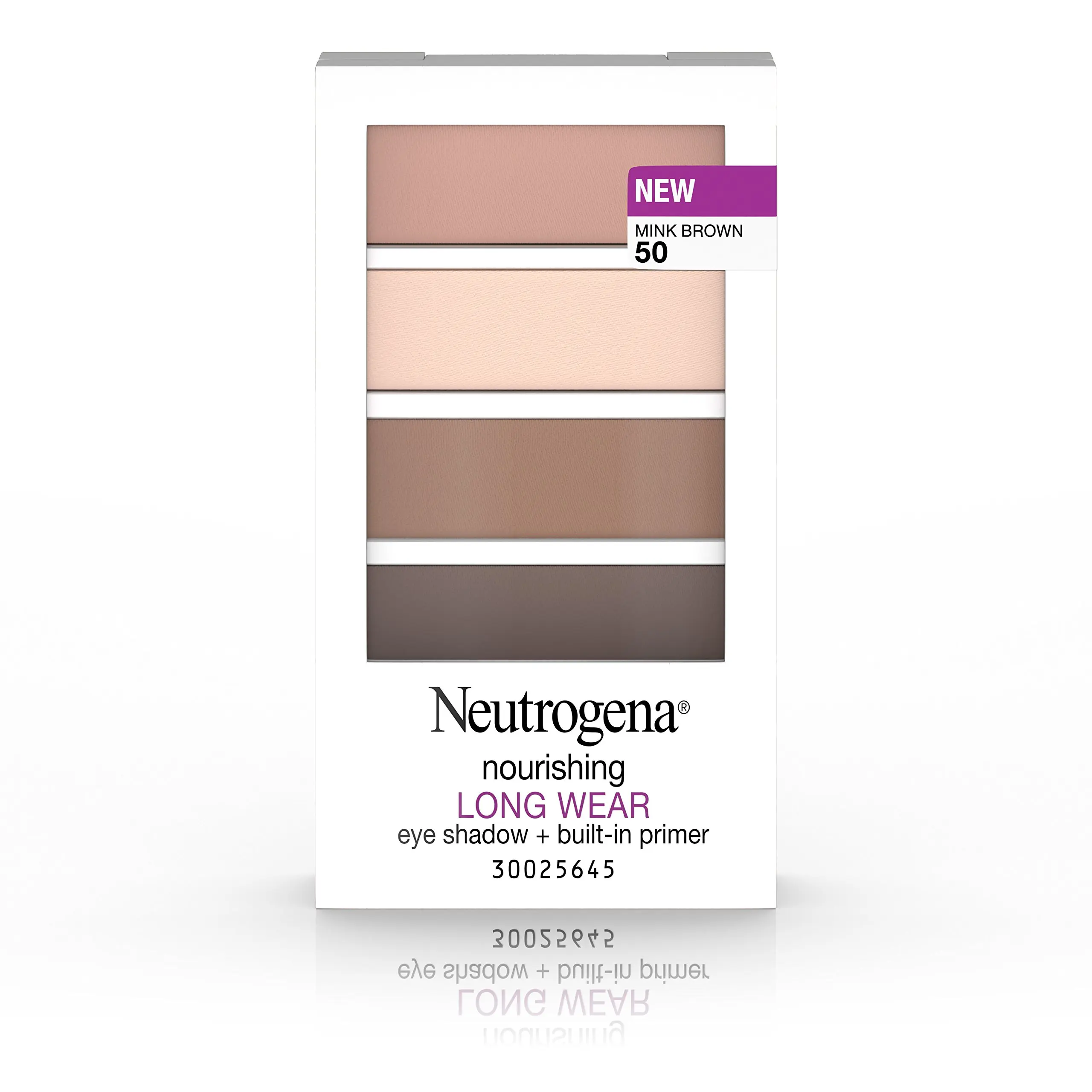 Neutrogena Nourishing Long Wear Eye Shadow + Built-In Primer, 50 Mink Brown, .24 Oz.