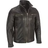 Leather Gents Jacket Men's Black Real Leather Jacket