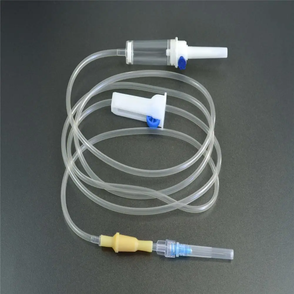 Rubber Site Disposable Infusion Drip Set(20drops)