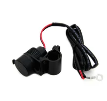 Черный USB мобильного телефона MP3 Plug зарядное устройство ж/зажим для всех моделей мотоциклов