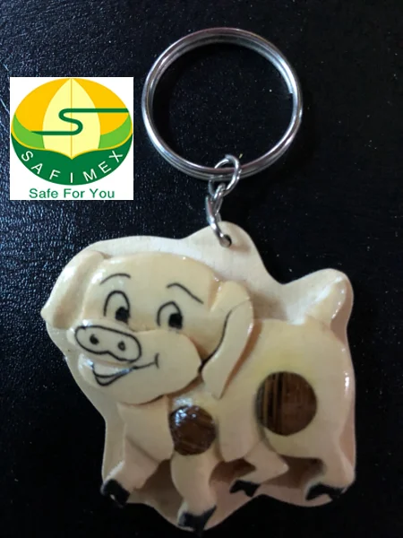 Wooden keychain, handmade wooden keychain, souvenir wooden keychain