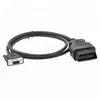 DB9 Serial RS232 Female Port to Male OBD2 OBDII 16 Pin OBD Cable Adapter Diagnostic Extension Cord Connector