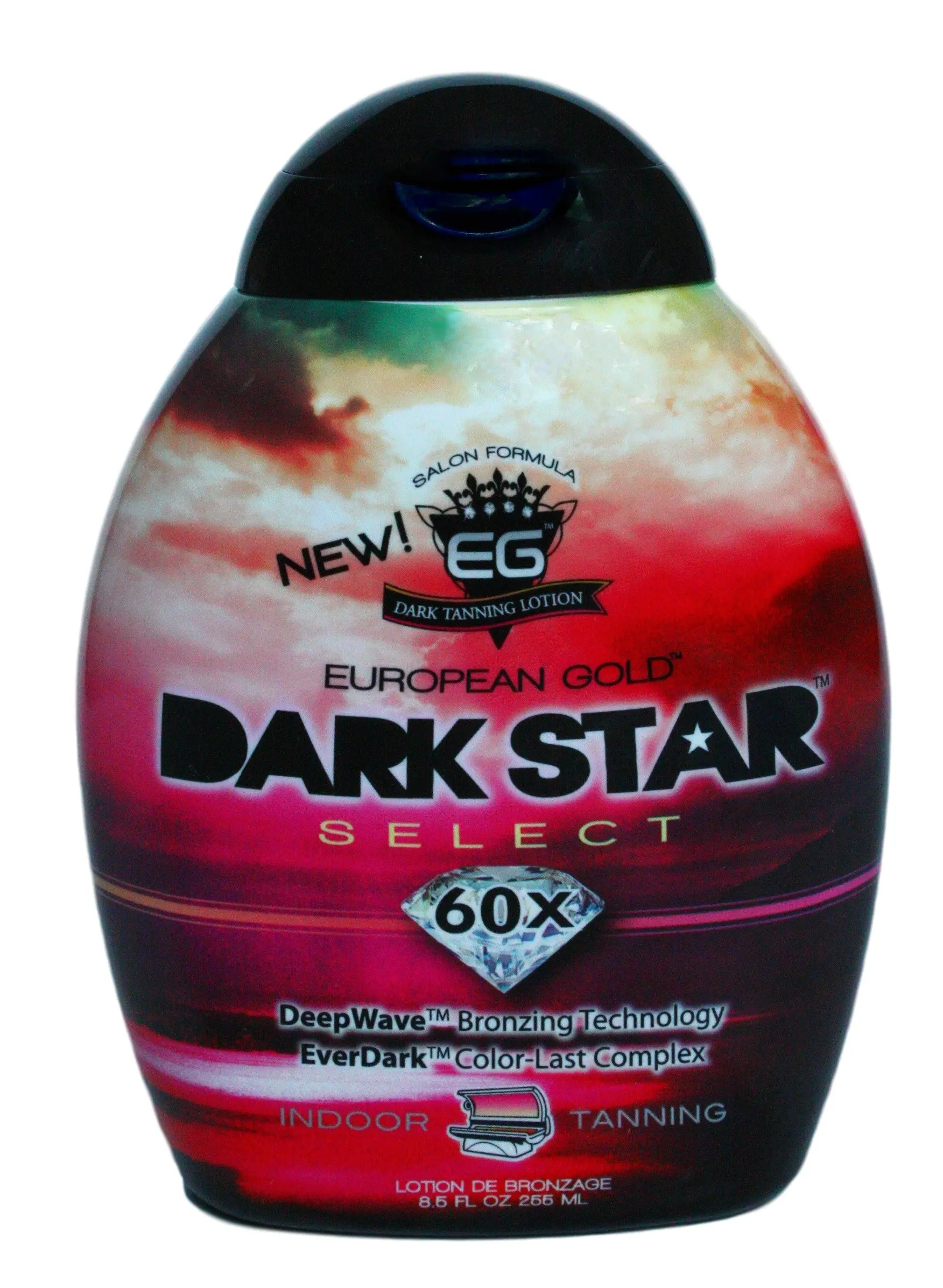 European Gold Dark Star Select, 60x Indoor Tanning Lotion, 8.5 fl oz