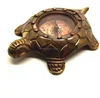 LOVELY 4 TORTOISE COMPASS IN BRASS & COPPER TEAK GIFT BOX. EXCELLENT FINISH CHCOM622