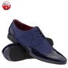MEN'S ITALIAN STYLISH LACE-UP FORMAL HAND MADE DERBY BROGUE