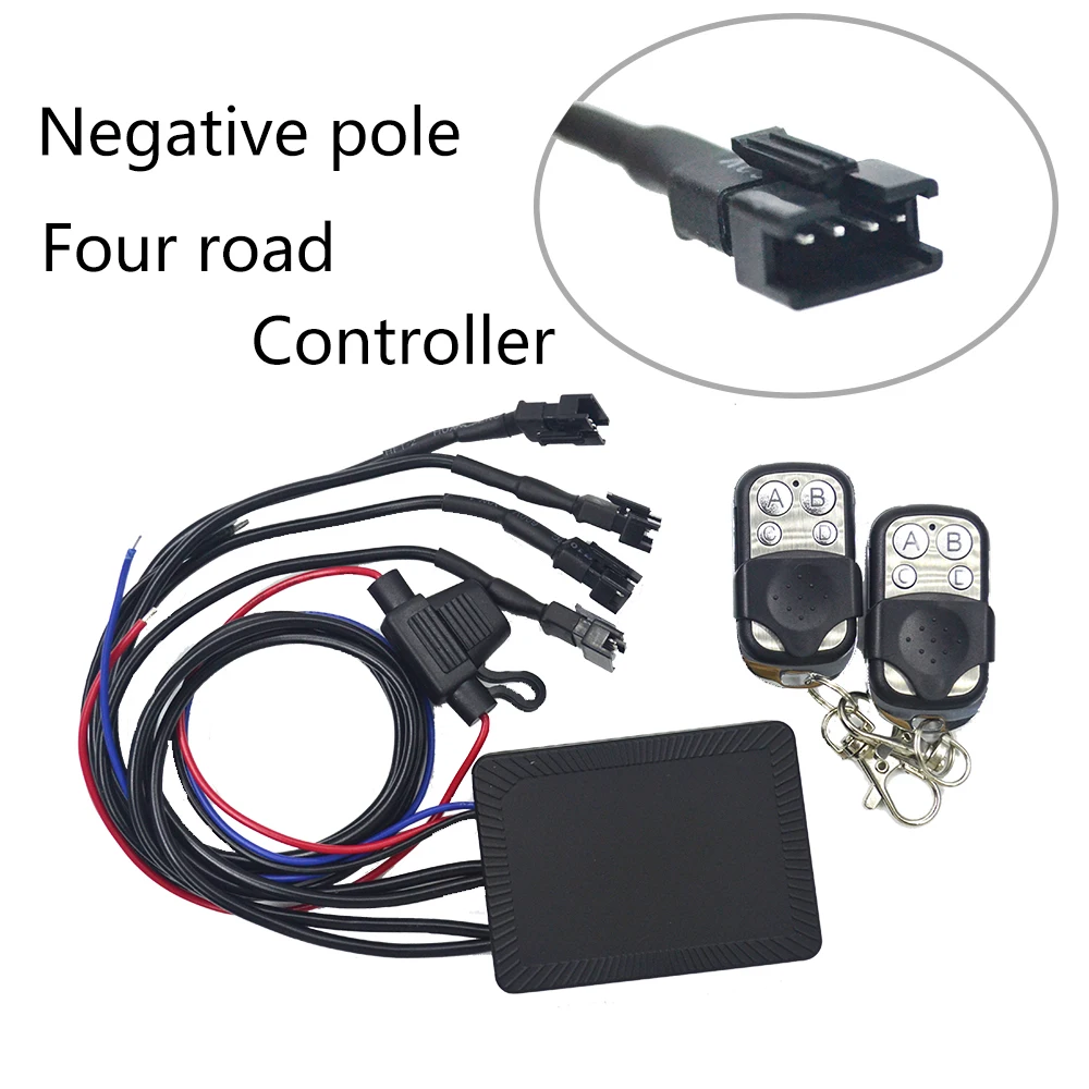 Hight Power 18 Color Change Modes Control Unit 4 Wire Output Braking Warning Function For 12VDC RGB LED Products