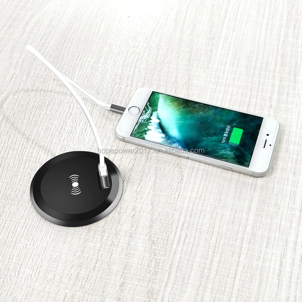 Top Selling Embedded Desktop Table Furniture Wireless Charger 5w 10w