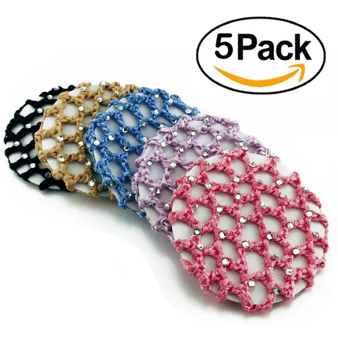 Buy Women Ballet Dance Skating Snoods Hair Net Bun Cover Black 2