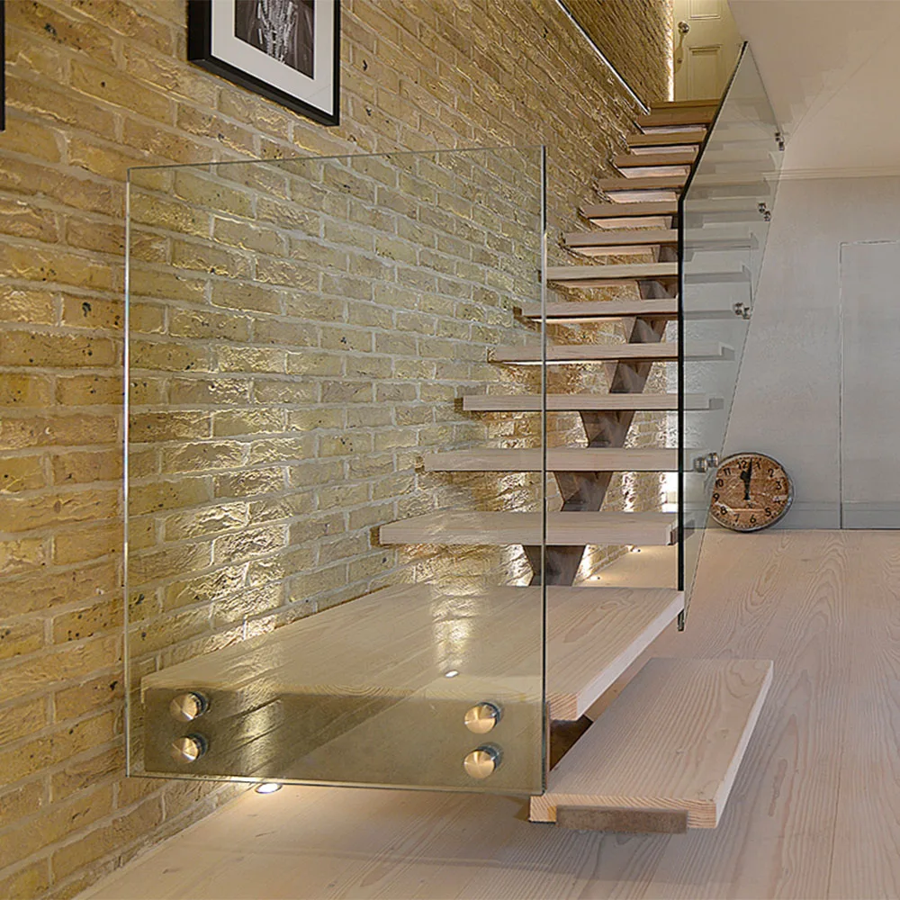 Modern Indoor Small Space Stairs Stainless Steel Wooden Straight Staircase Buy Staircase Straight Staircase Wooden Straight Staircase Product On Alibaba Com
