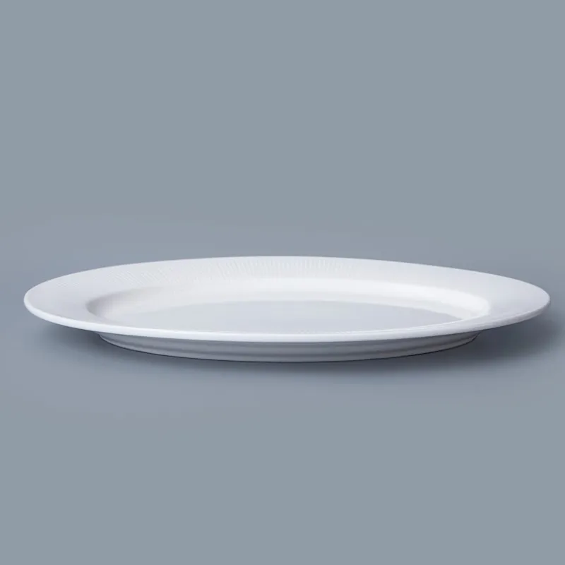product-Restaurant Supply Porcelain Dinnerware Oval Plate, China Porcelain Restaurant Dinnerware Obl