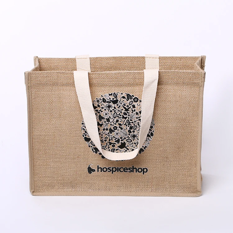 Jute Shopping Bag/ Jute Promotional Eco Friendly Bag Extra Large Letter