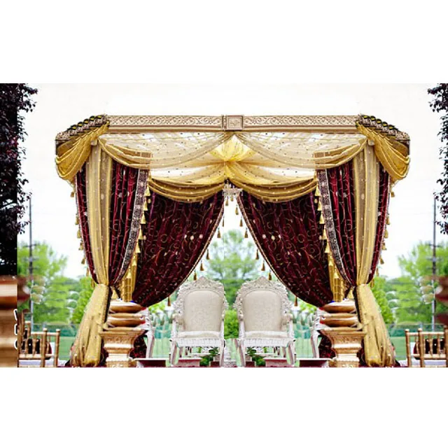 Outdoor Wedding Drapes Mandap Set Indian Wedding Mandap Decoration