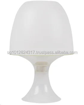 Mushroom Table Lamp E14 Max 15w White Plastic Desk Decorative Mushroom Table Lamp E14 Max 15w White Plastic Desk Decorative