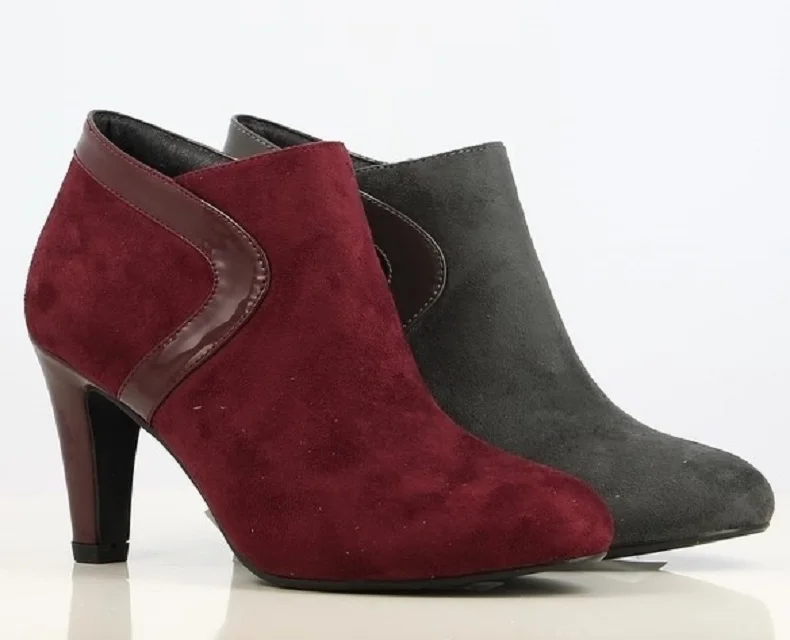 burgundy boots women