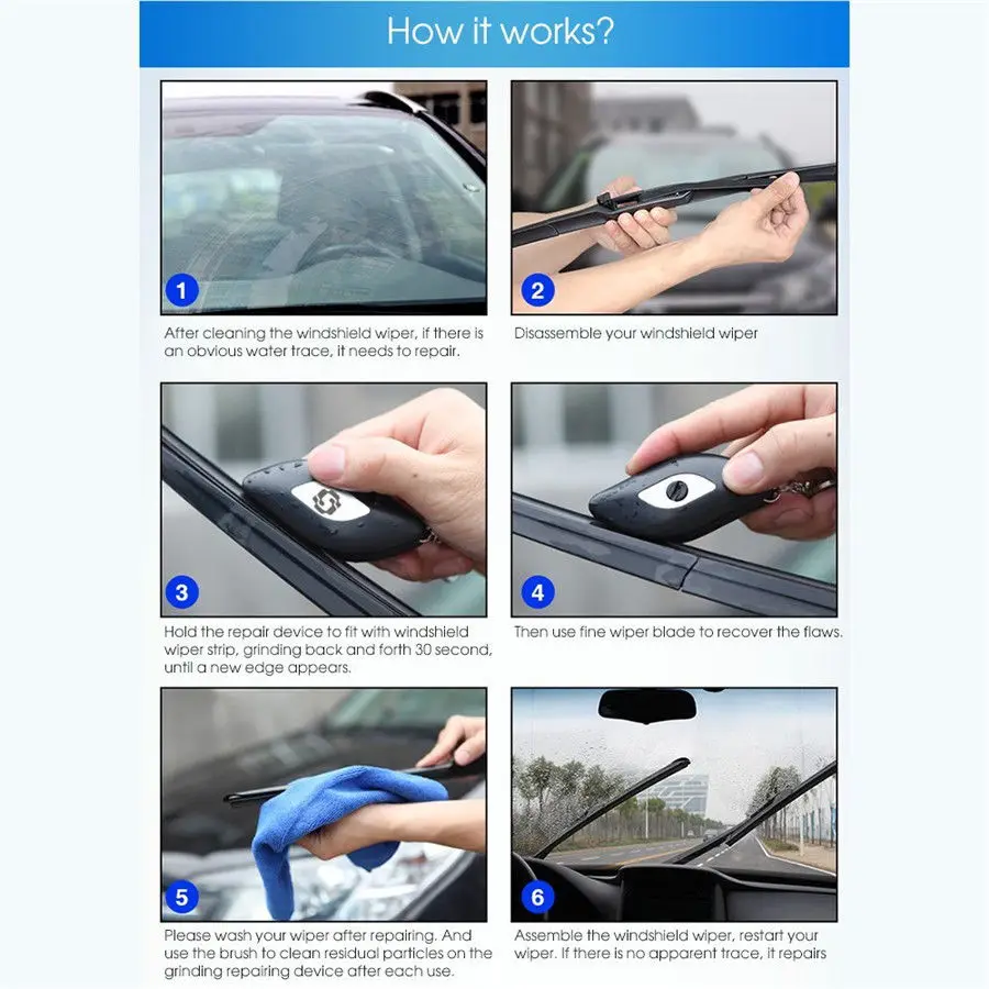 1pc universal car wiper repair tool kit for windshield wiper blade scratches CN