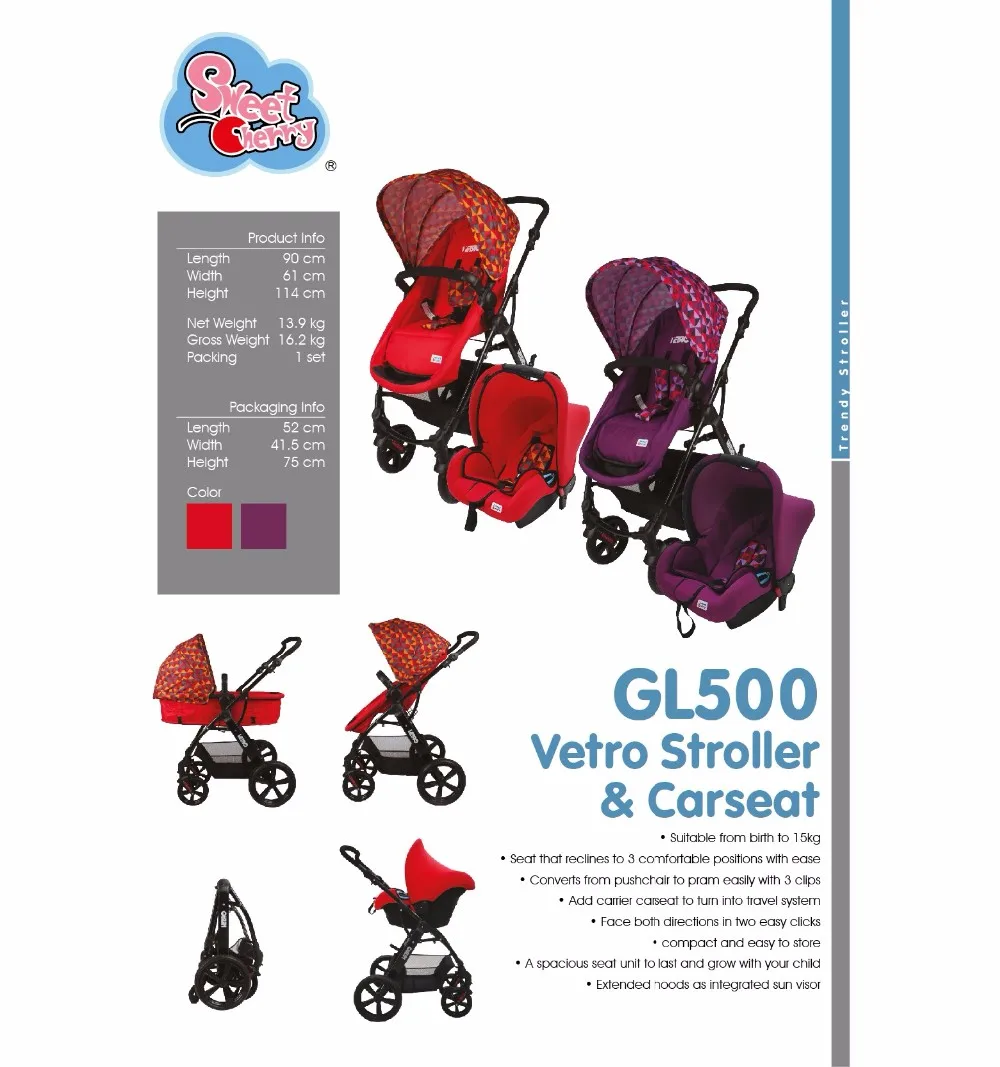 Gl500 Vetro Stroller \u0026 Carseat Set 