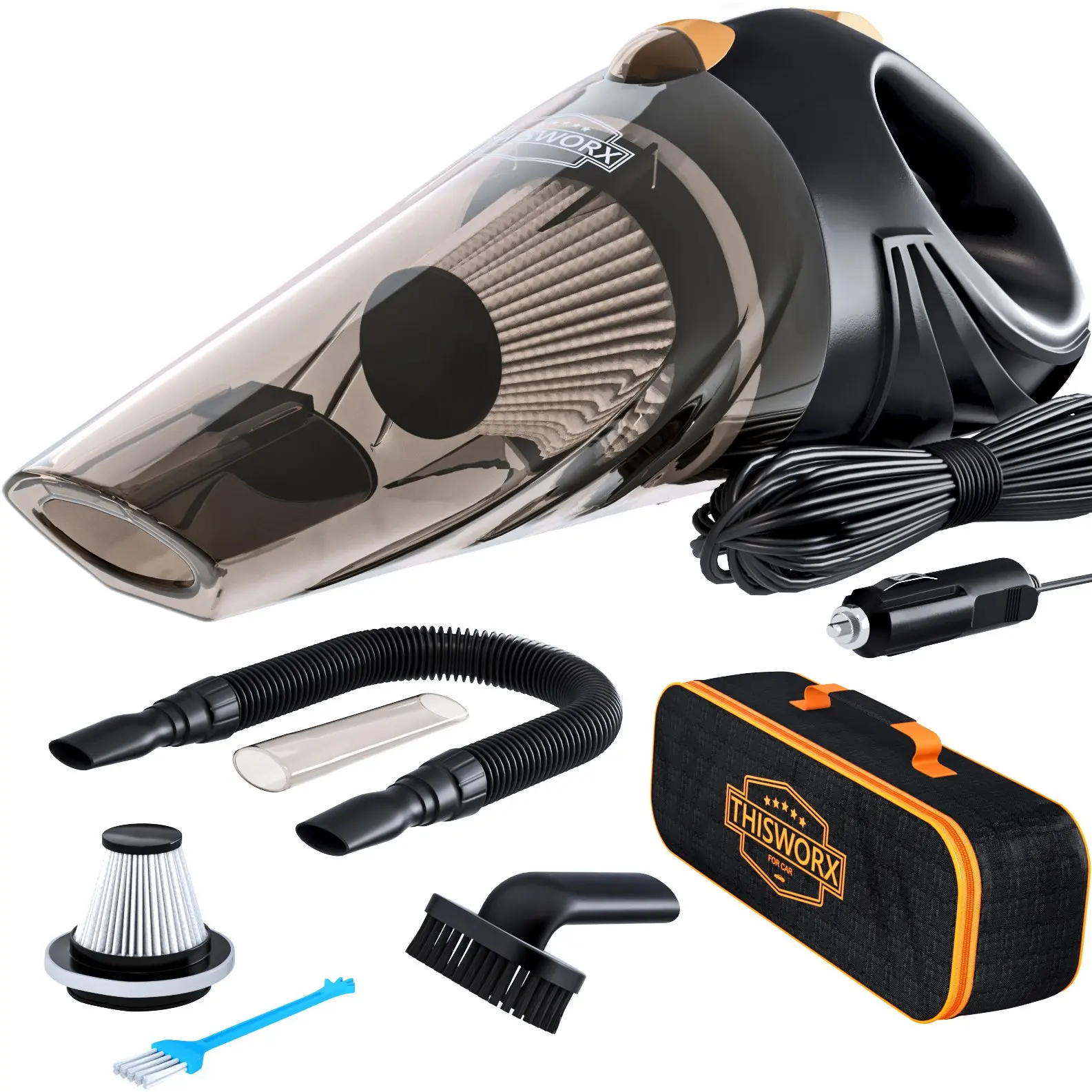 Buy Car Vacuum Cleaner,MissSang DC 12-Volt 100W Wet&Dry Handheld Auto ...