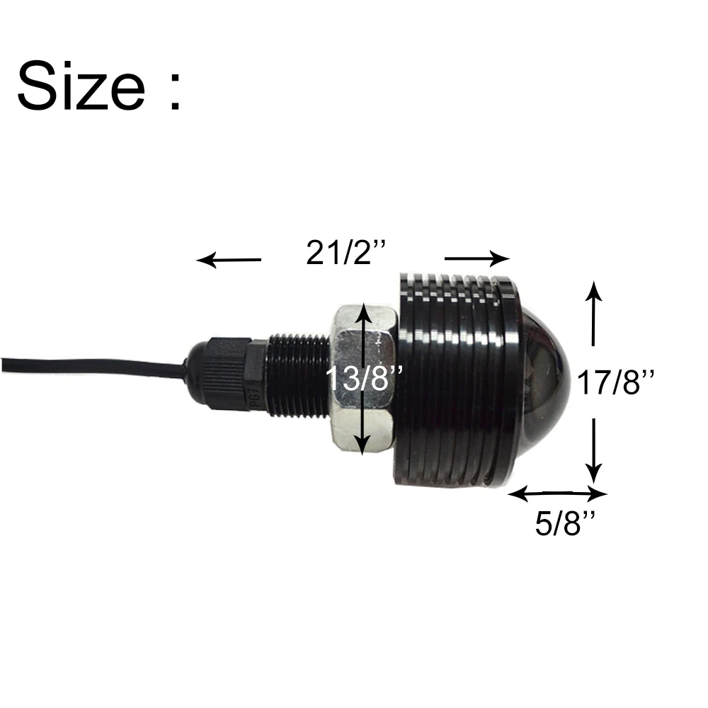 Water-proof Marine Boat Drain Plug LED Light 27w RGB Led Underwater Yacht Drain Plug Light