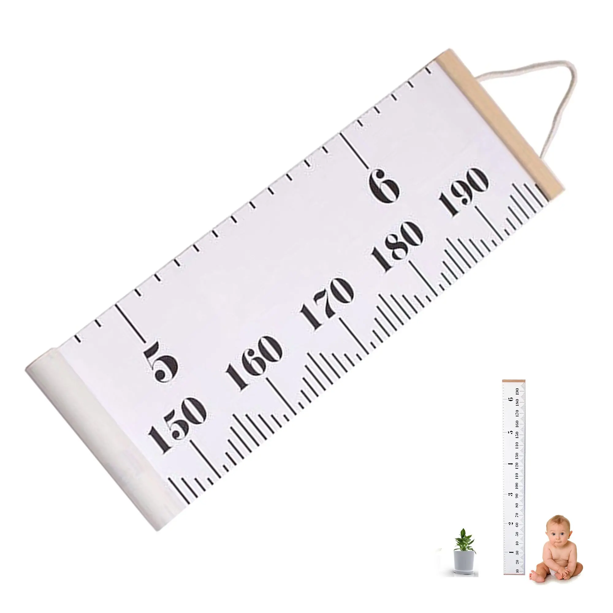 Hanging Growth Chart Find Deals On Line Baby Height Growth Chart Hanging Ruler For Children Roll Up Canvas