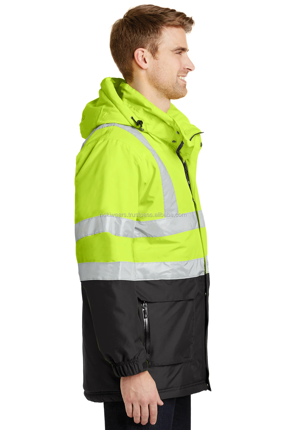 Workwear Jackets Custom Fluorescent Winter Reflective Workwear Jackets