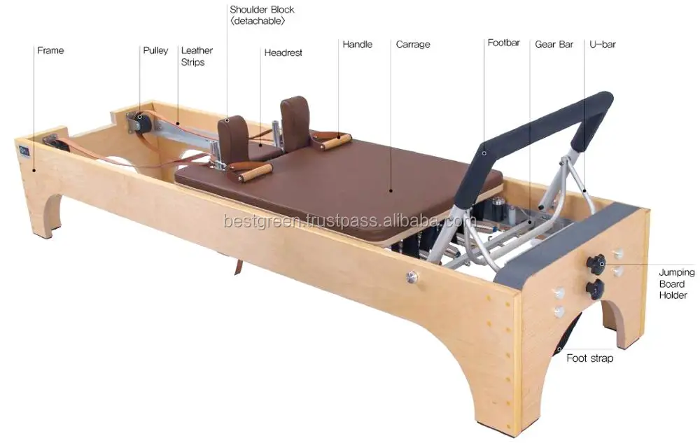 Pilates Reformer / Classic Reformer With Genuine Leather Made In Korea,Various Color