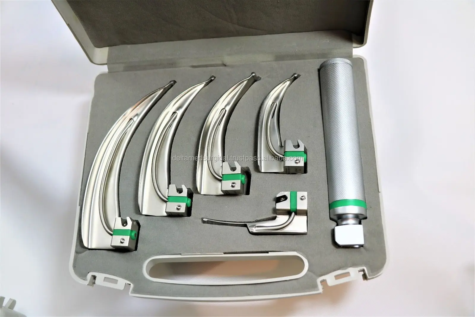 Miller Laryngoscope Set 5 Blades Conventional Diagnose Examination ...