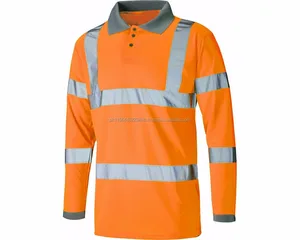 Long sleeves hi viz polo shirts / best quality workwear shirt Long sleeves hi viz polo shirts / best quality workwear shirt