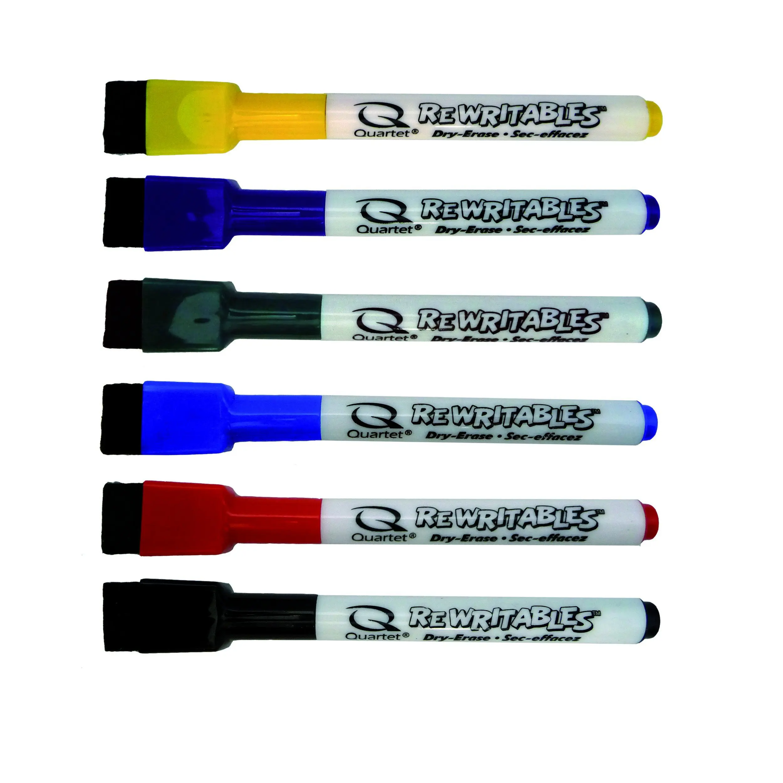 buy-quartet-magnetic-dry-erase-markers-6pk-fine-point-assorted-colors