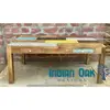Wooden dining table 6 seater Hand Painted Vintage Dining Table with drawers