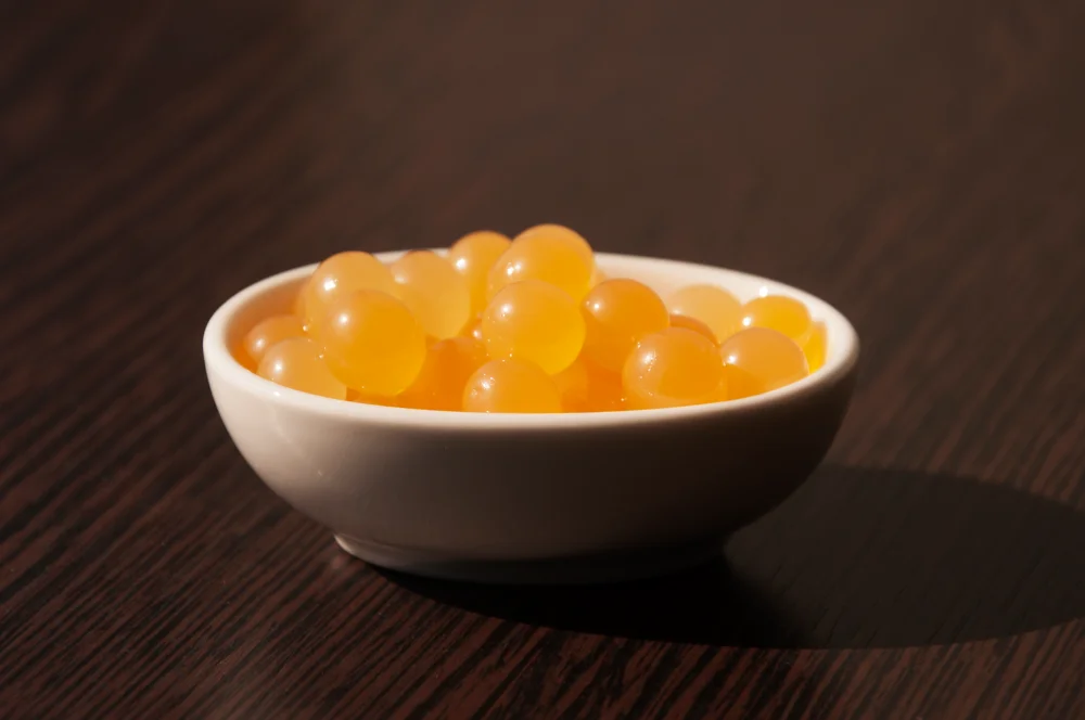 Jb02 Mango Flavor Juice Ball Popping Boba For Tea Popping Boba - Buy