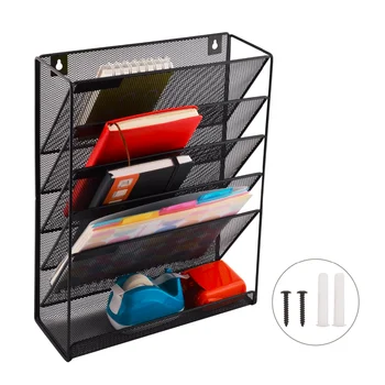 Wholesale Supplies Office School Black Metal Mesh Hanging Door Wall Mount File Organizer For Storage Folder Buy File Organizer Mesh File