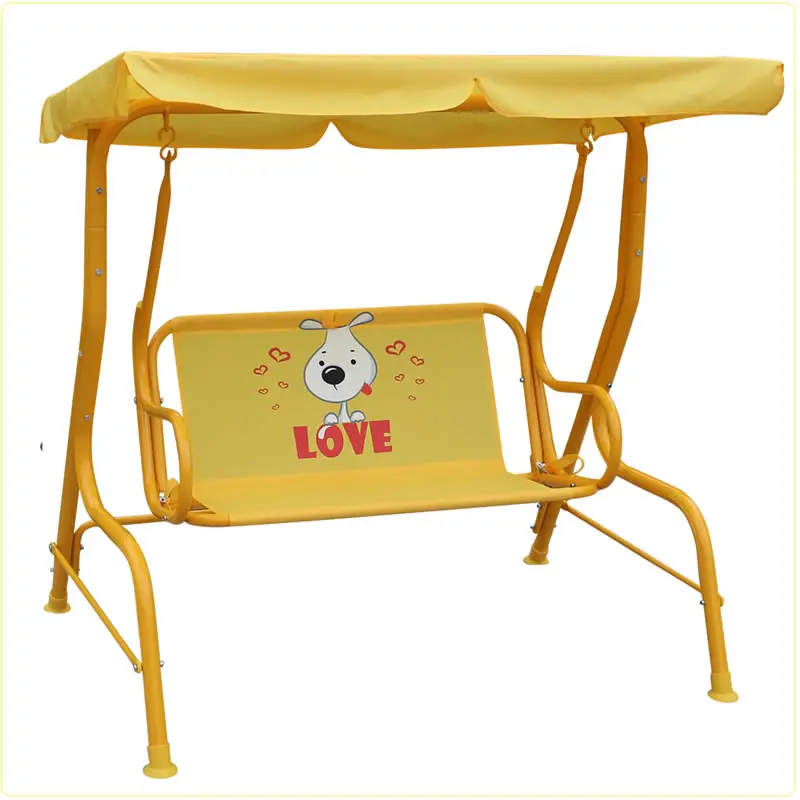 Two Seat Garden Swing Bench Double Kids Swing With Canopy Buy Swing