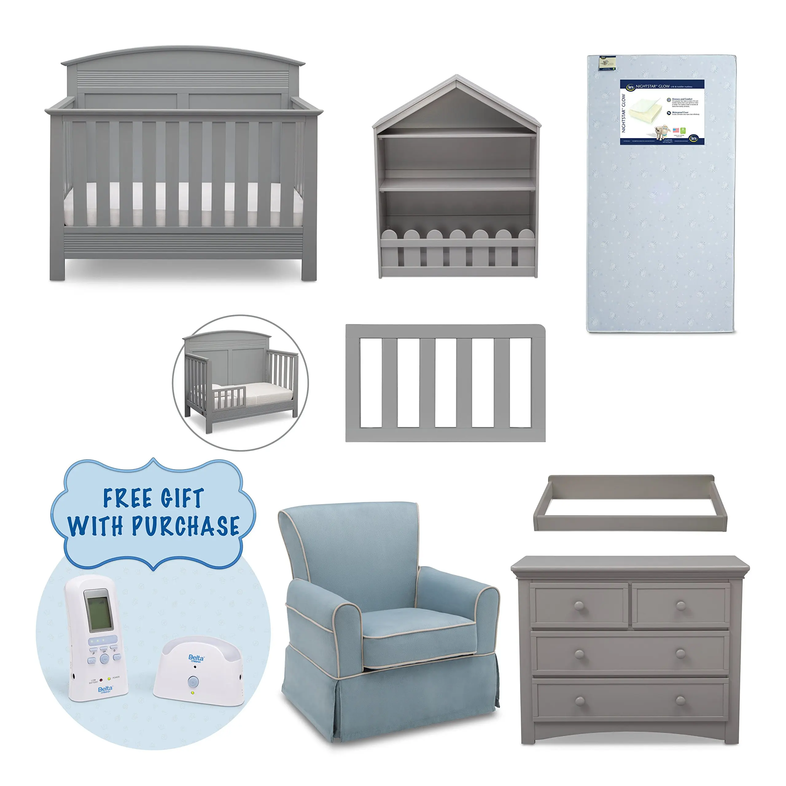 7 piece nursery furniture sets