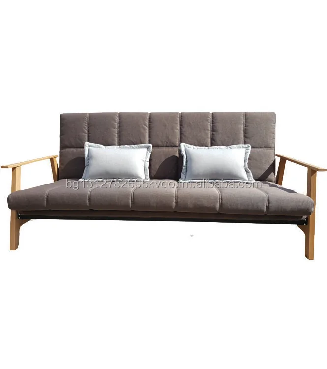 Click Clack Sofa Bed With Wooden Armrests Click Clack Sofa Bed With Wooden Armrests Mechanism 3 Seater Product On Alibaba