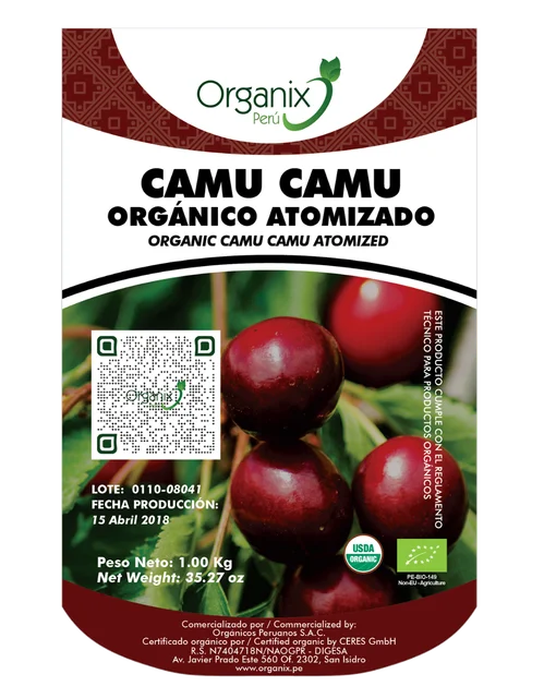 atomized organic camu camu powder