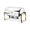 commercial soup station roll top food warmer chafing dish set
