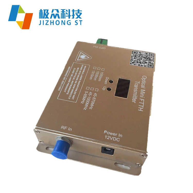 Jizhong Mini Optical Transmitter Catv Fiber Receiver Mini Optical Node
