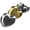 2019 New Style Heart Shape Jewelry Dish Metal Luxury Gold Jewelry Display Tray