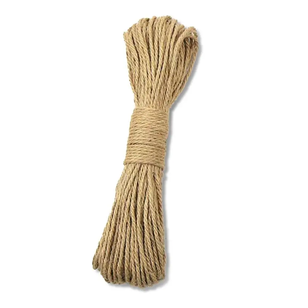 50m cuerda de yute 8mm 3-hebra