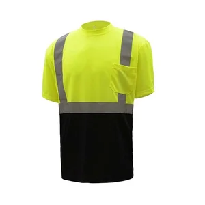 Custom Made High quality 5 cm high reflective tape safety t shirts Custom Made High quality 5 cm high reflective tape safety t shirts