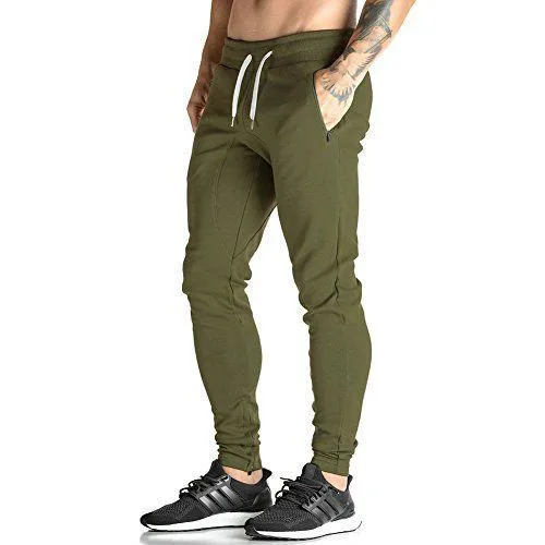 mens gym pants slim fit