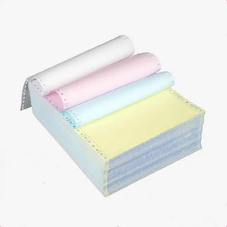 Blank Printing Carbonless Roll Paper 2 ply NCR paper For POS Machine